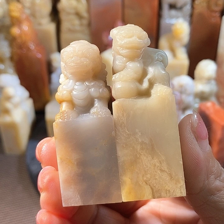 巴林石印石马***画