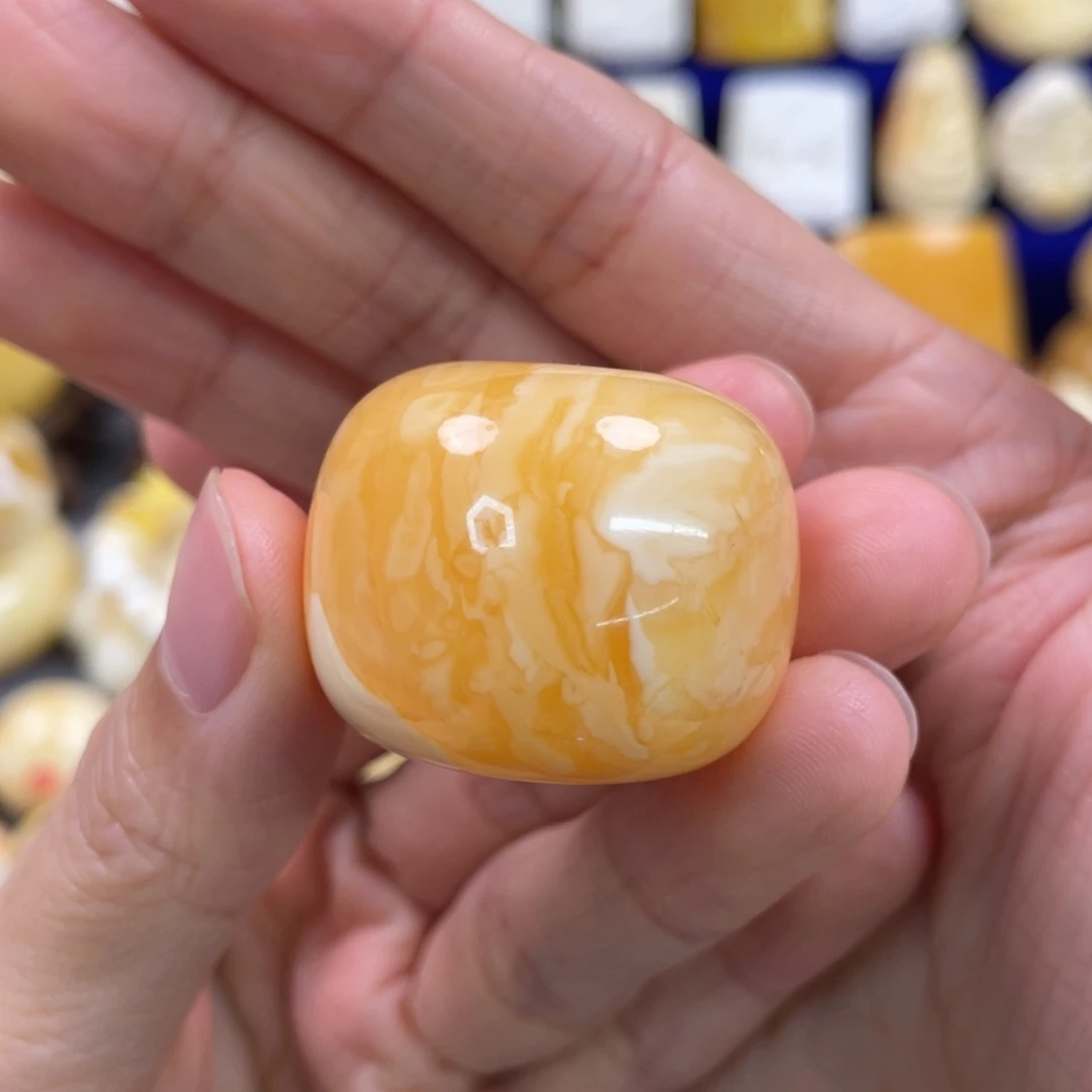 蜜蜡裸石未镶嵌琥珀蜜蜡扣子