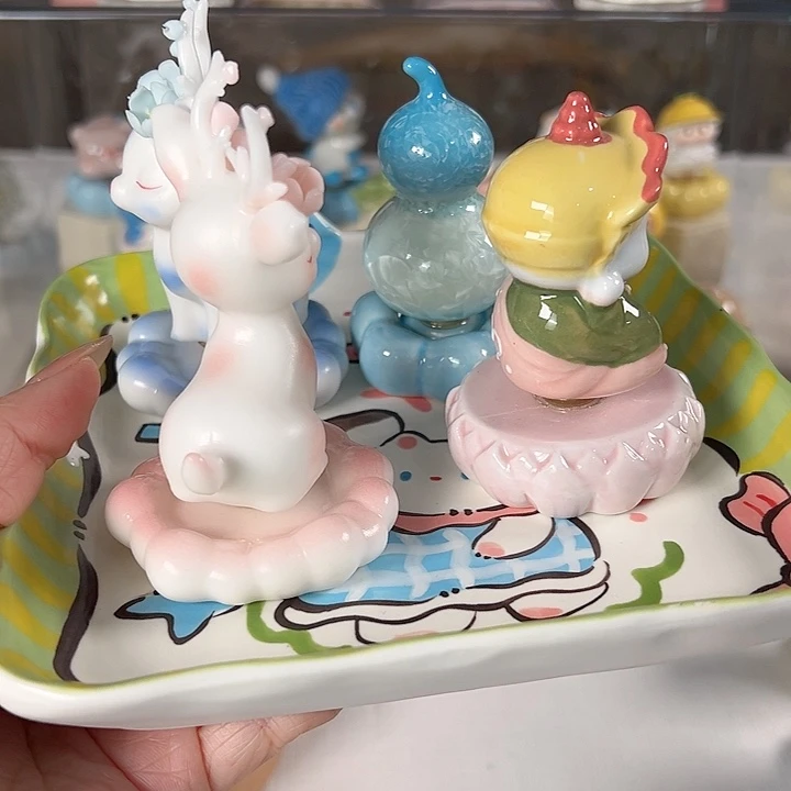 摆件陶景德镇陶瓷转转摆件