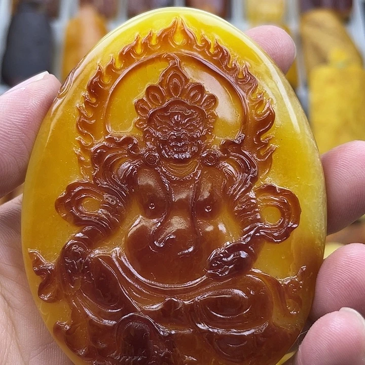 定制蜜蜡未镶嵌吊坠