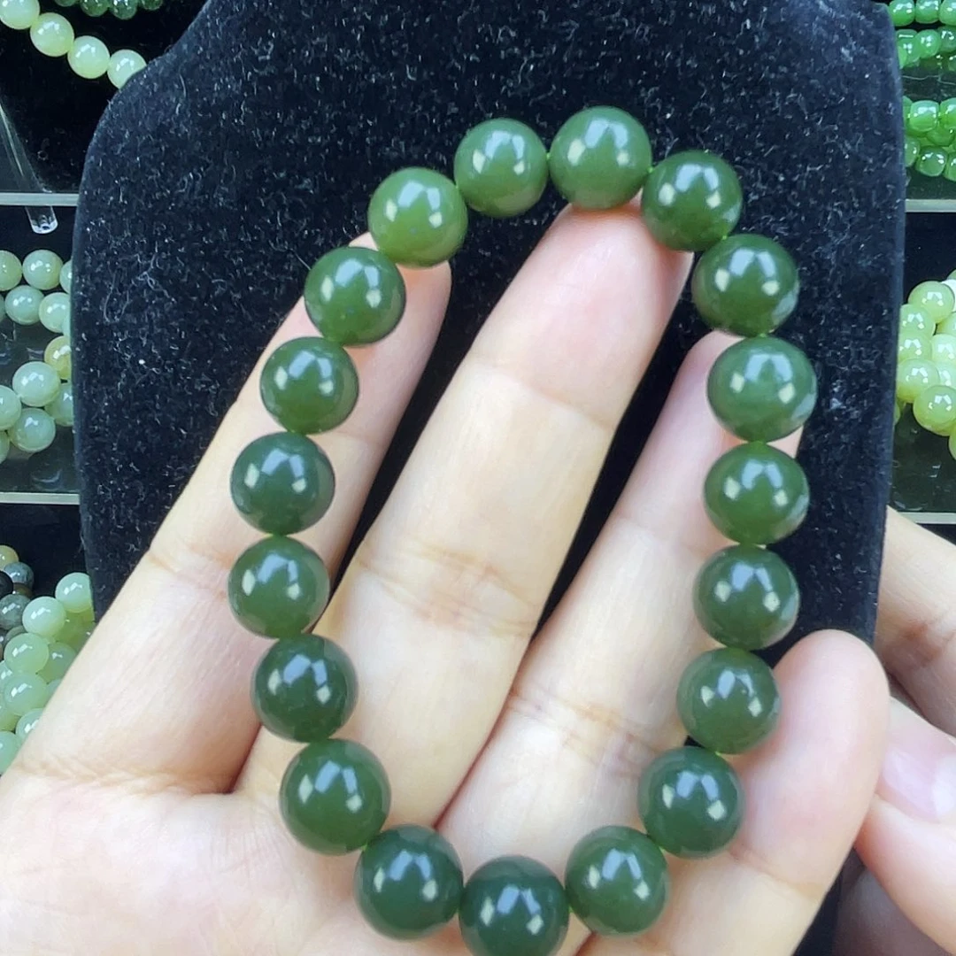 和田玉未镶嵌手链05