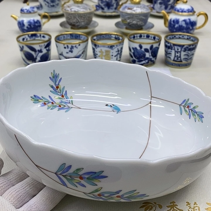 摆件口径22香兰社瓷器