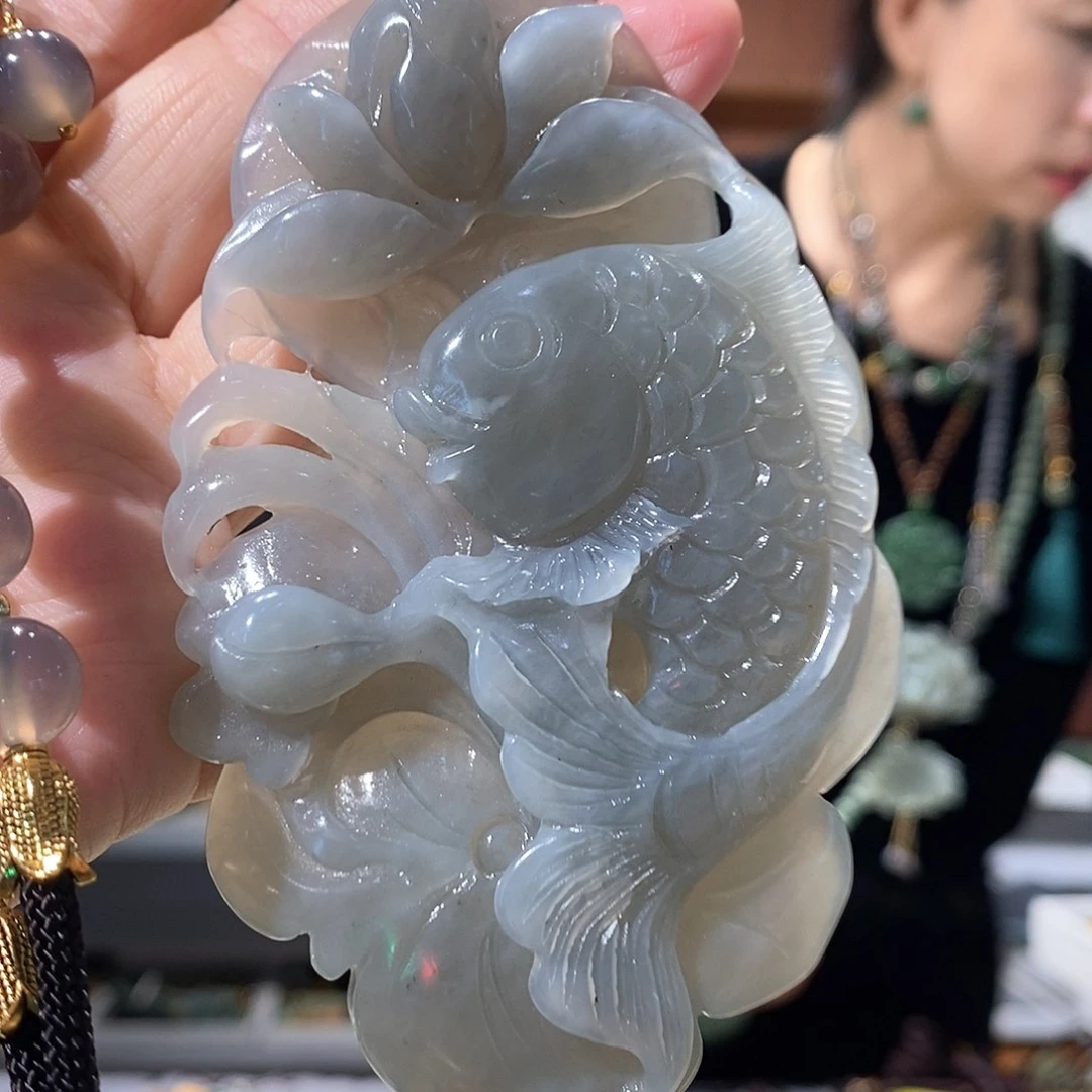 未镶嵌岫玉毛衣链