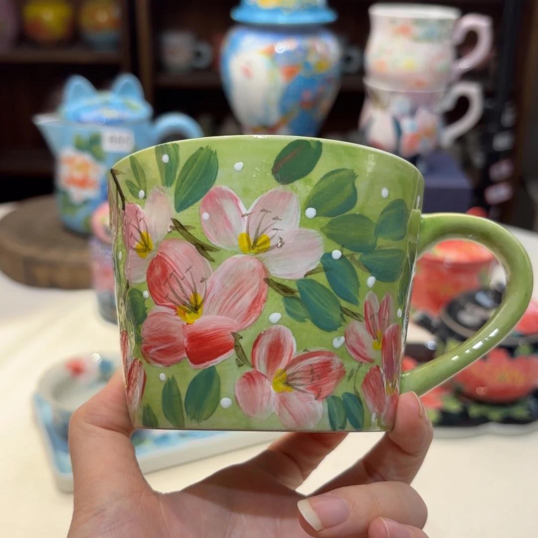 景德镇手绘高温釉下彩陶瓷茶具