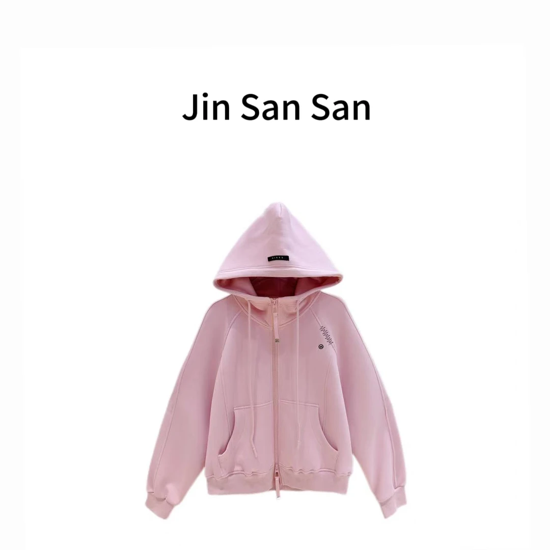 金三三【多米诺】2025早春新款时尚休闲连帽卫衣外套H1037