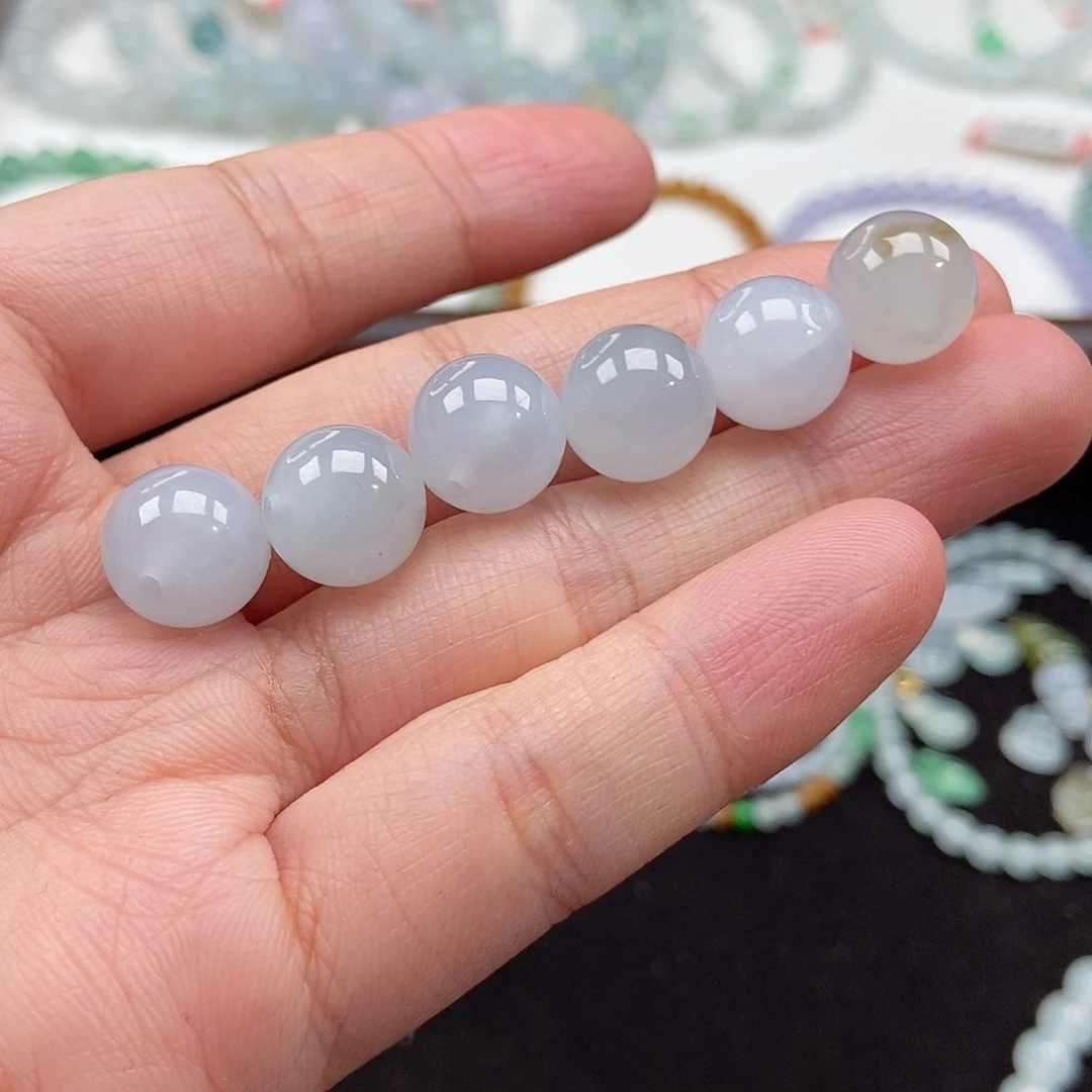 翡翠未镶嵌手串卡11有纹