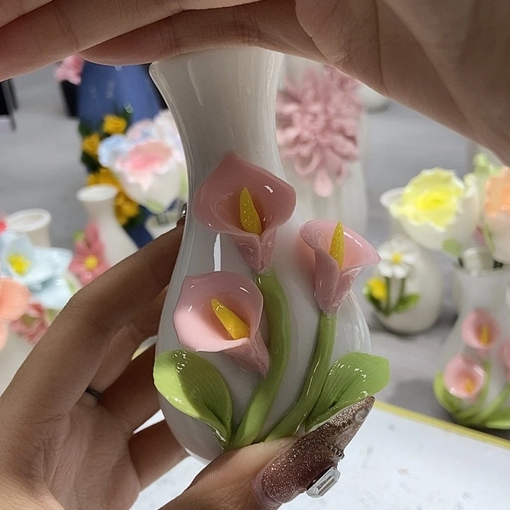 陶瓷纯手工捏花设计