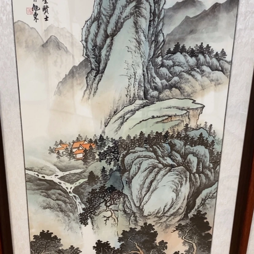【闪购商品】国画手绘国画带框123.63