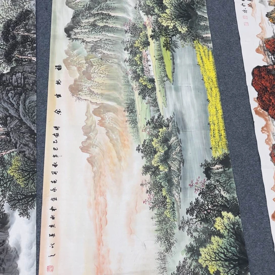 国画宣纸手绘，手工作品