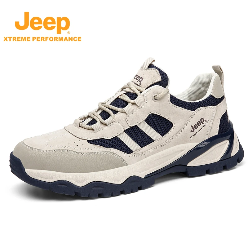 JEEP/吉普男鞋春季新款休闲运动鞋轻便透气百搭旅游鞋P331291243