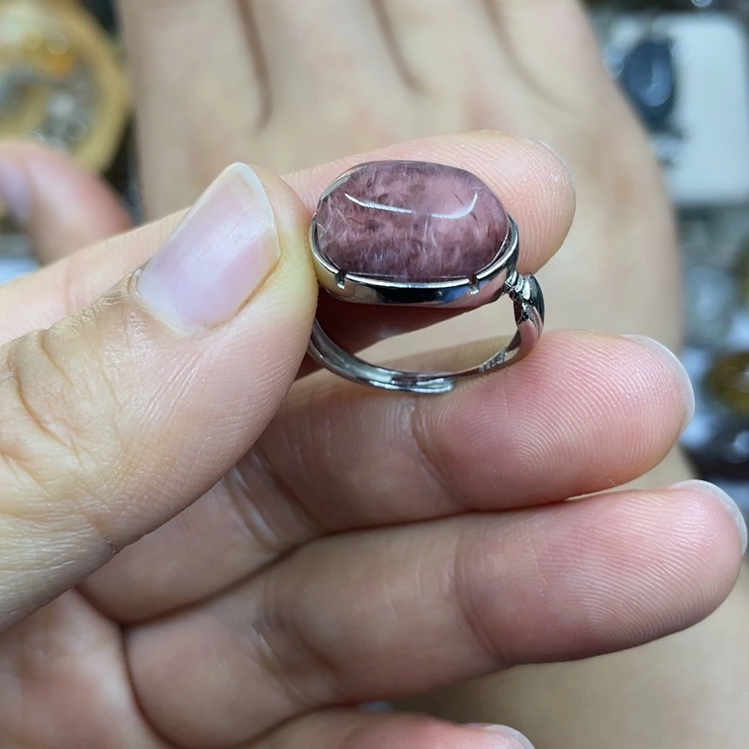 【闪购商品】银S925镶嵌珠宝半成品水晶戒指