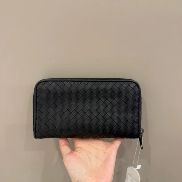95新 BOTTEGA VENETA/葆蝶家 编织全皮钱包
