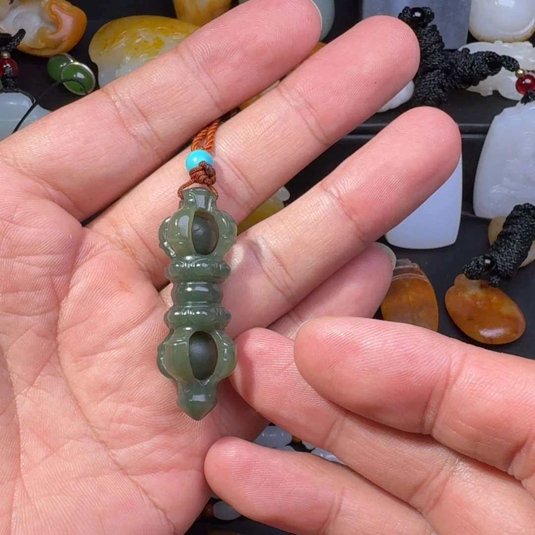 和田玉未镶嵌吊坠(不含链)