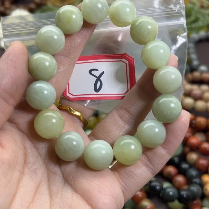 蛇纹石玉未镶嵌手链