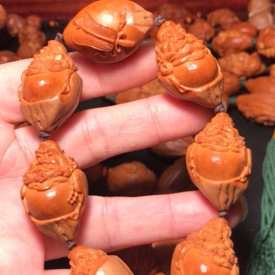 香榧木达摩六祖手工制作