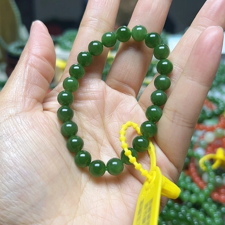 和田玉（碧玉）未镶嵌手链