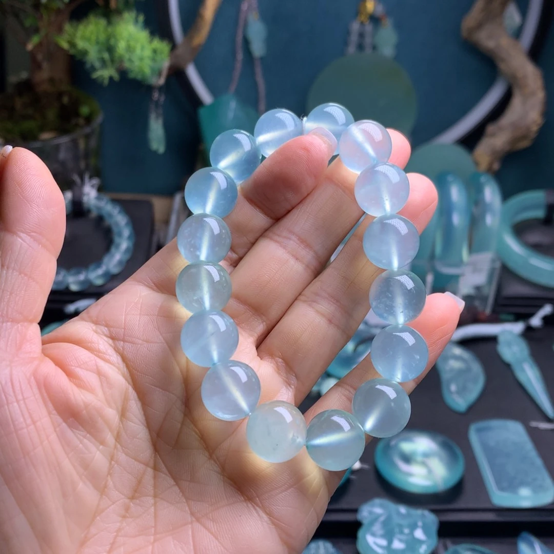 未镶嵌蛇纹石玉手串