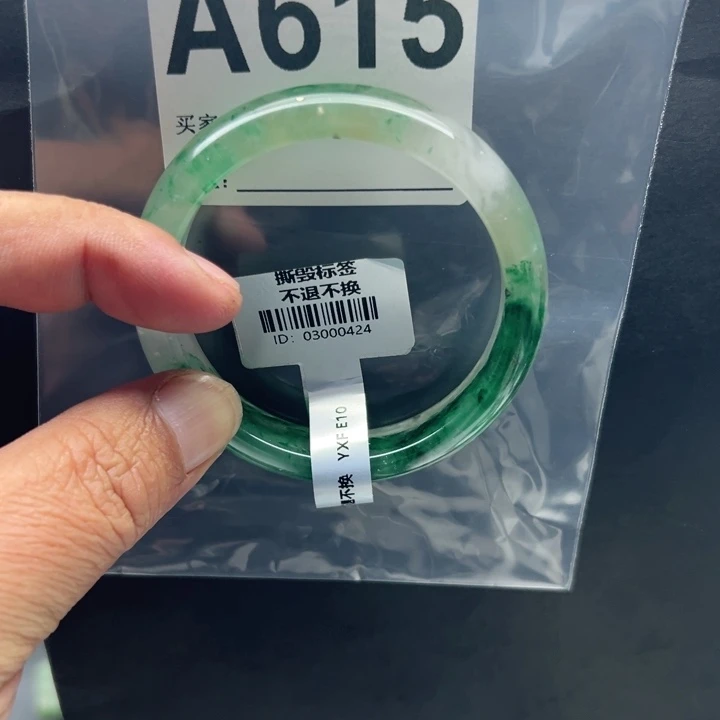 散***鸟石英质玉未镶嵌手镯54.1-615