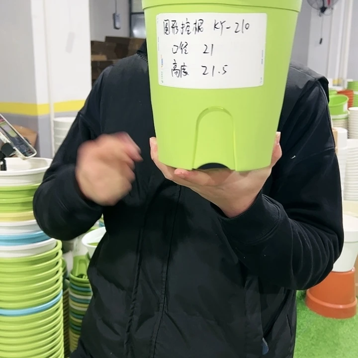 正品圆控口21高21果绿色8只无托