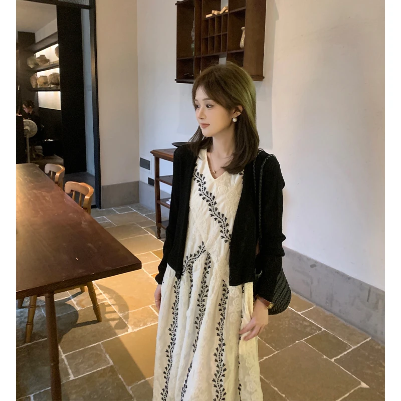 FUGUI RICH小个子长袖开衫女夏季新款法式搭配针织衫26251MZS1297