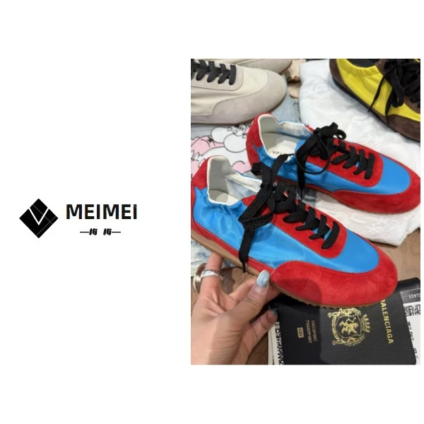XMM.【撞色德训鞋】时尚百搭潮流运动休闲鞋夏季新雨伞布J7800-1559