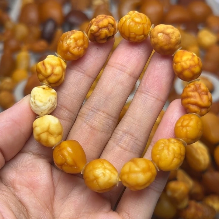 琥珀未镶嵌颈饰天然蜜蜡