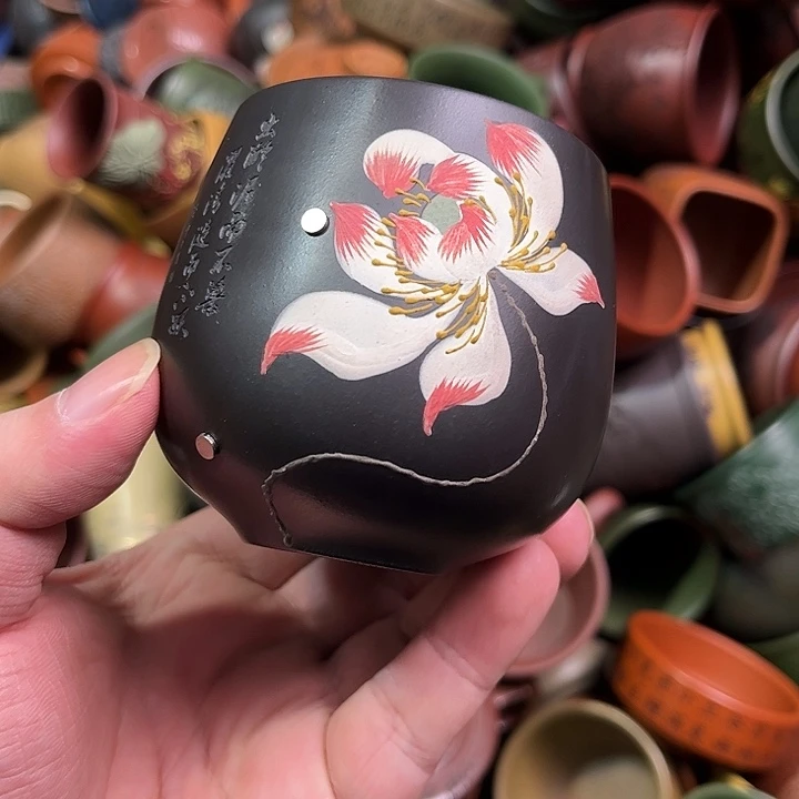 紫砂茶杯全手工紫砂主人杯
