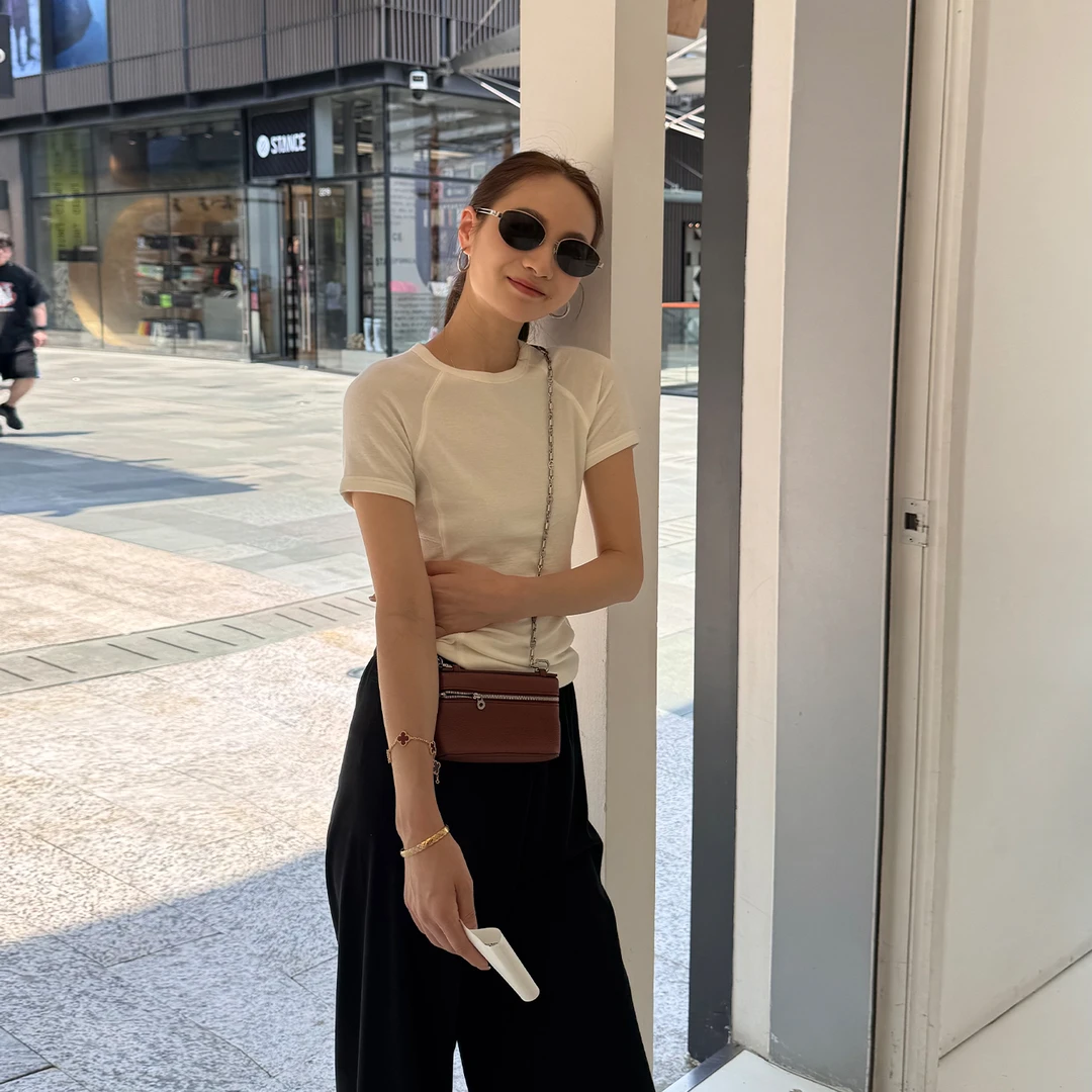 KEEP KAPU靠谱【舒适自在】新款天丝+羊毛定制正肩短袖Tee KP250356