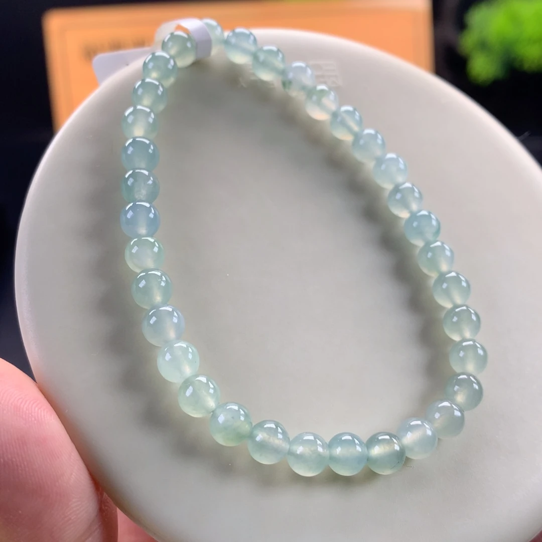 翡翠未镶嵌手链卡5.5