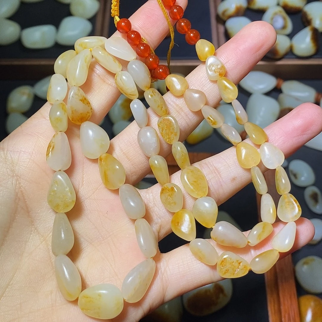 和田玉未镶嵌手链