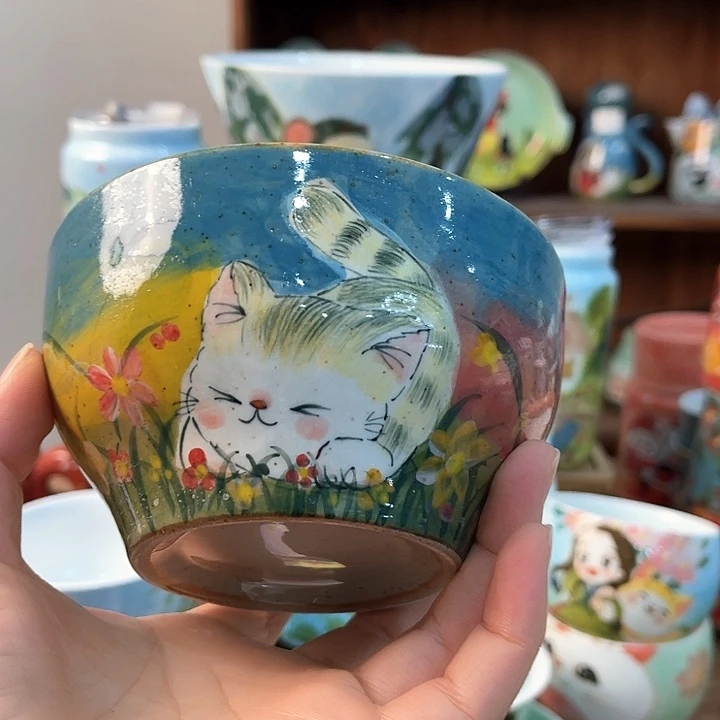 陶景德镇釉下手绘陶瓷