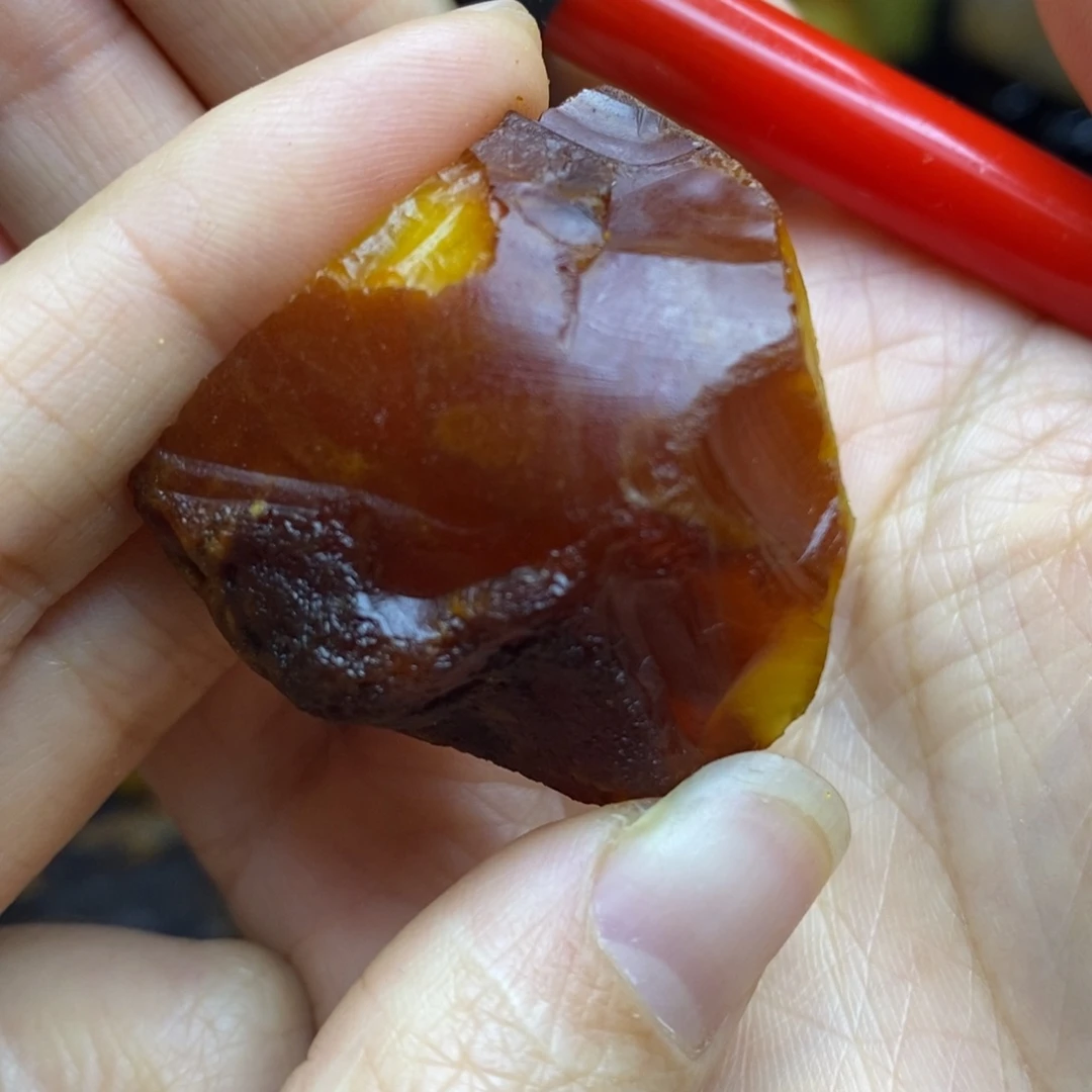 定制琥珀未镶嵌花*乐胖