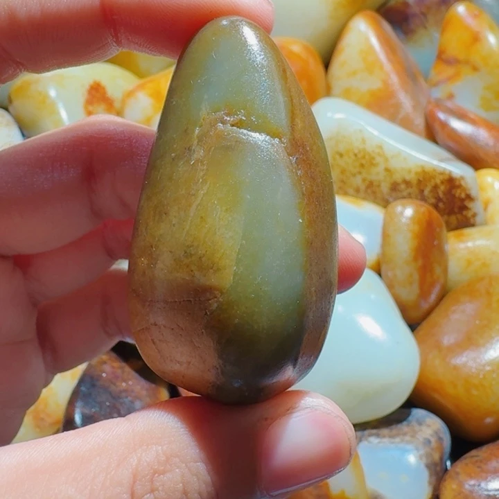 和田玉未镶嵌挂件57克