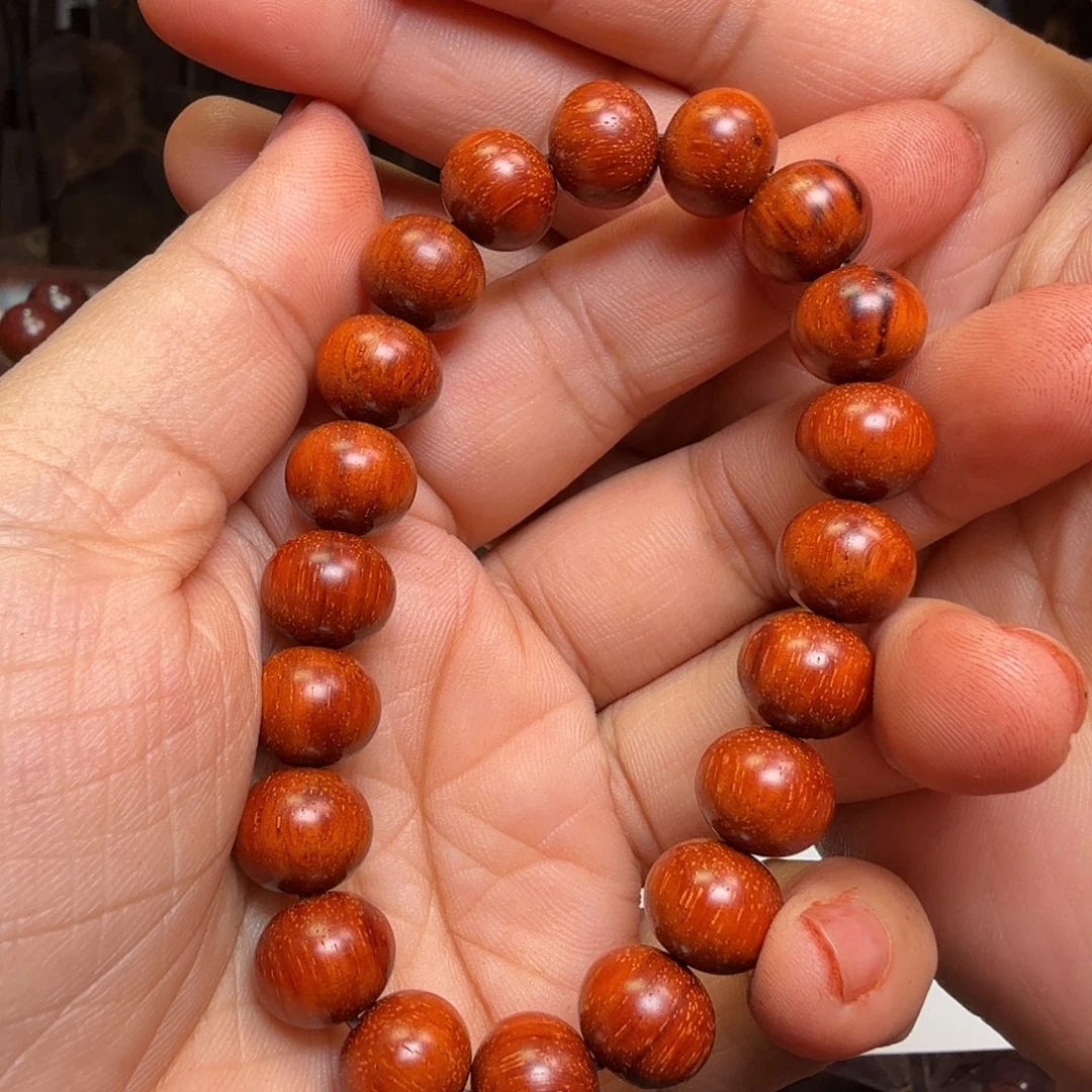 华***7檀香紫檀（小叶紫檀）手串1.0*1.1糖蜜