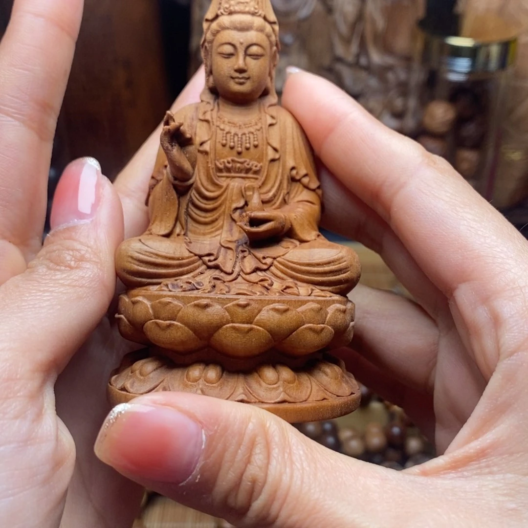 檀香木把件手串摆件