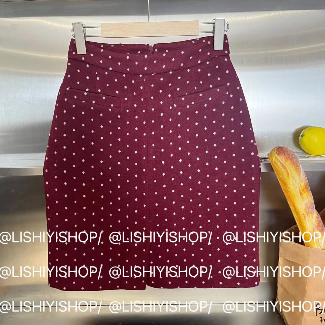 【波西米亚】复古优雅气质显瘦波点半身裙23512
