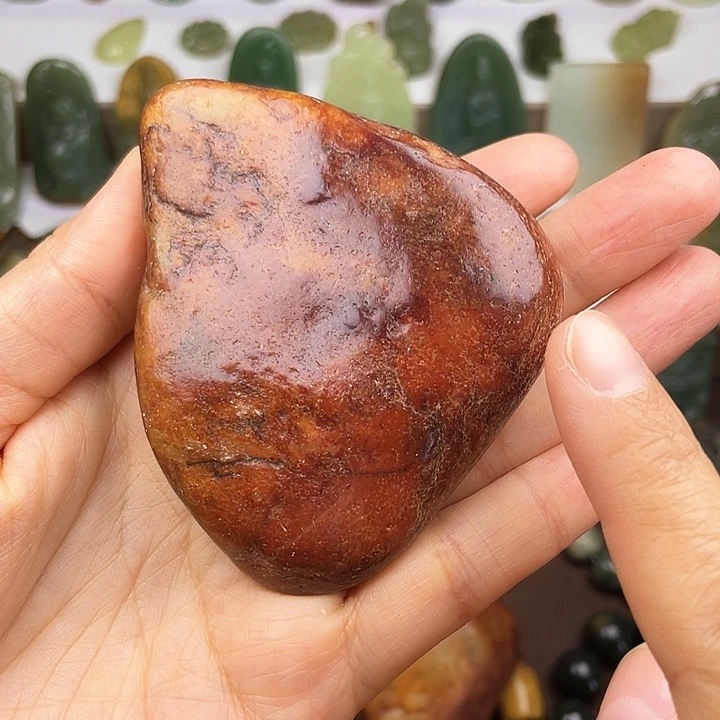 岫岩河磨玉（透闪石质玉）颈饰未镶嵌