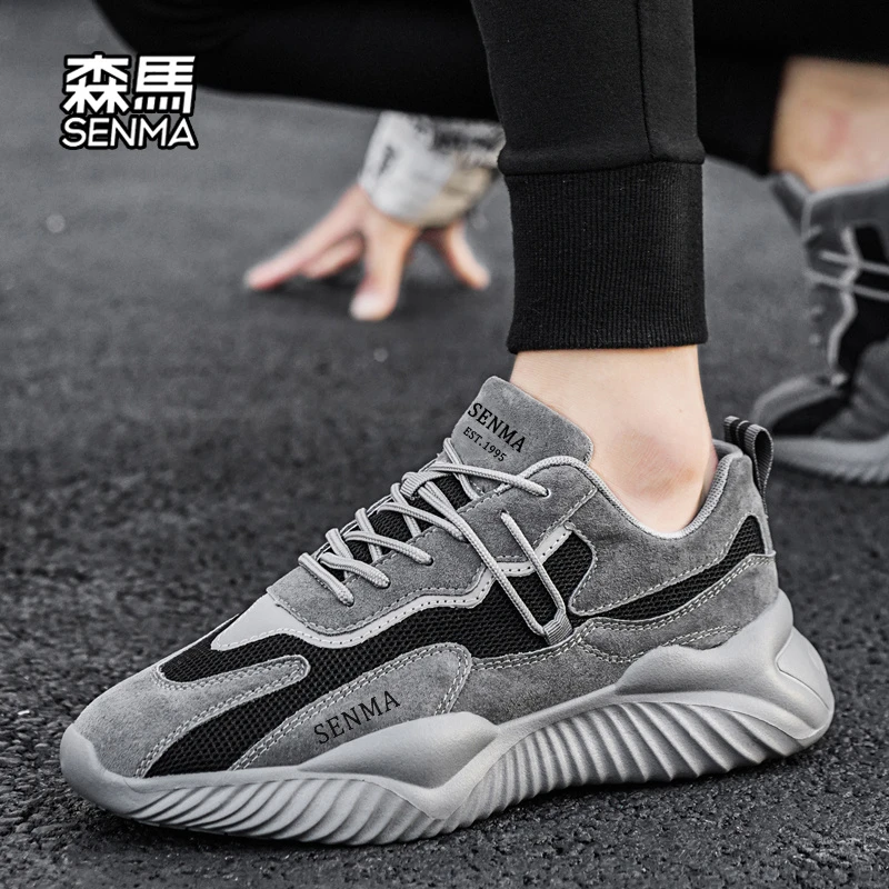 SENMA/森马男鞋2025新款夏季时尚透气男士休闲老爹鞋软底运动潮鞋