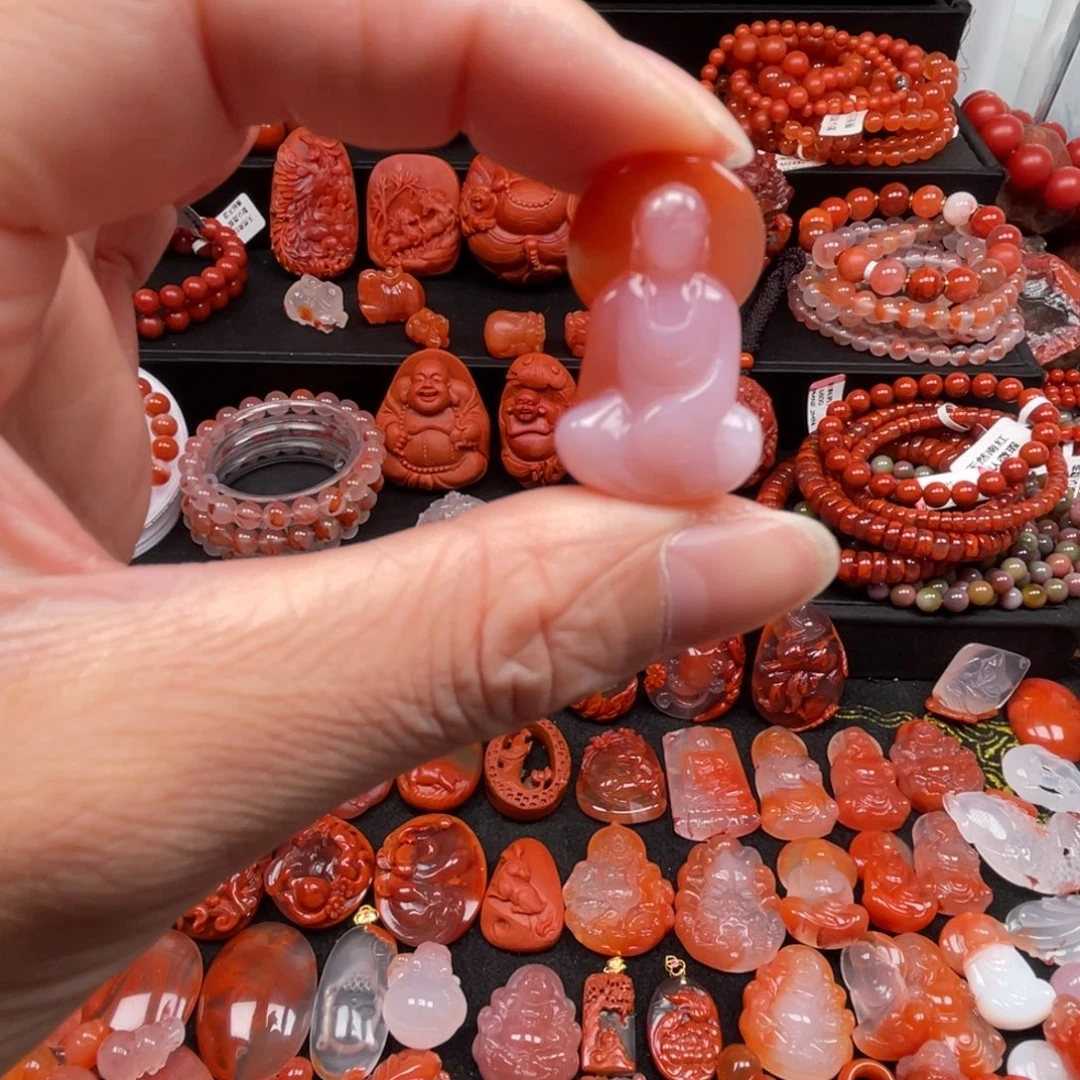 南红玛瑙未镶嵌无相佛