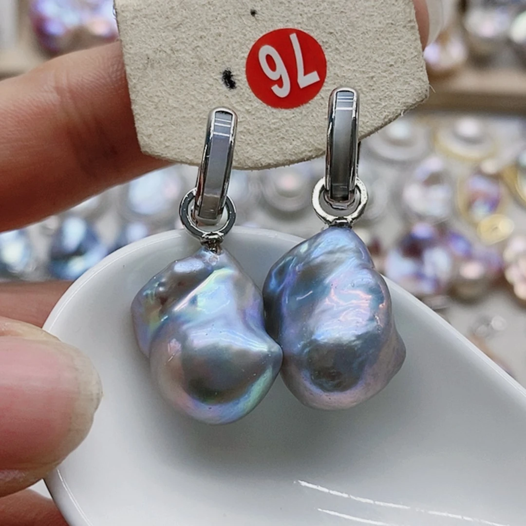 【闪购商品】淡水珍珠耳饰银S925镶嵌