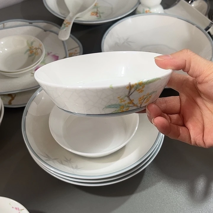 瓷片微瑕骨瓷碟一个福桂