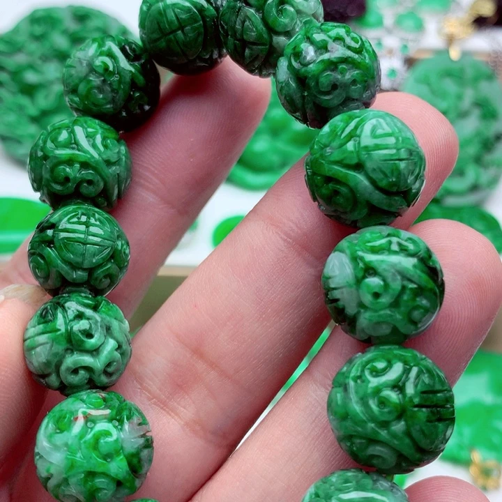 翡翠未镶嵌手链手串