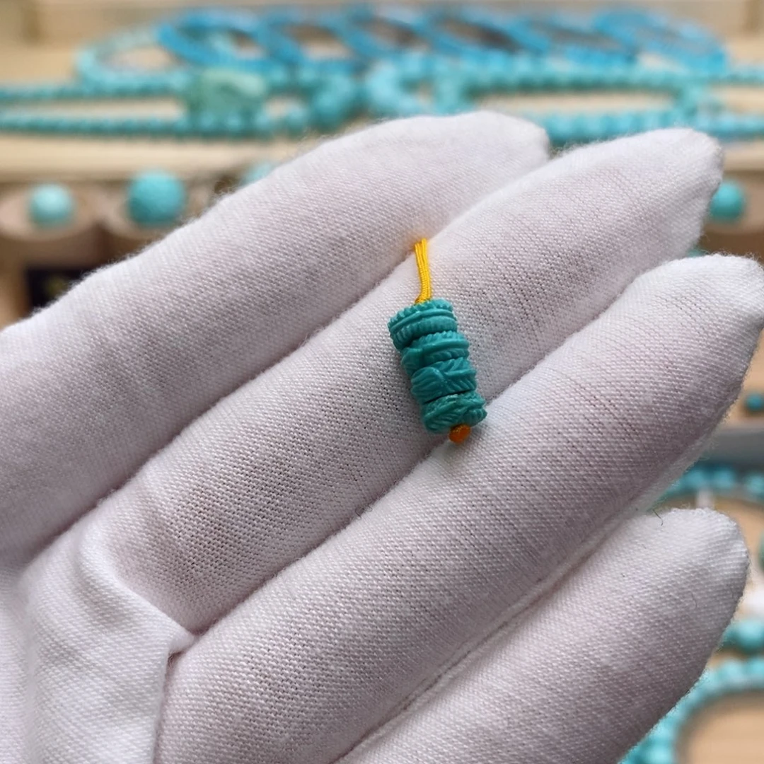 绿松石未镶嵌珠宝奇石6.3mm