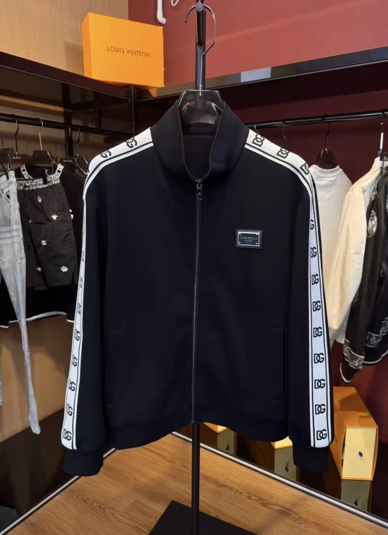 DR.GABBRALA可乐家男士轻奢高端简约定制铁牌拉链夹克衫2755