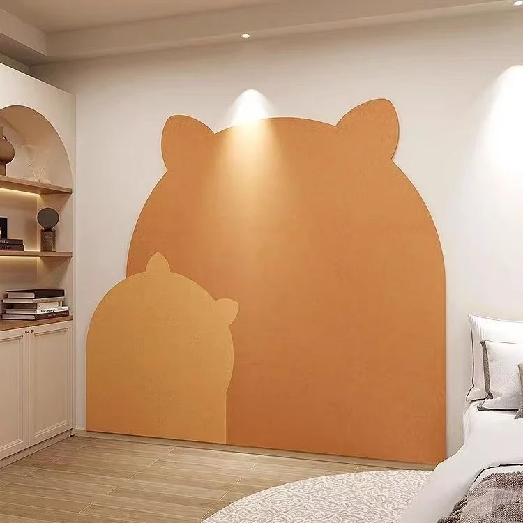 创意墙面装饰高级感电视背景墙板防撞3d立体羊毛毡墙贴遮丑护墙板