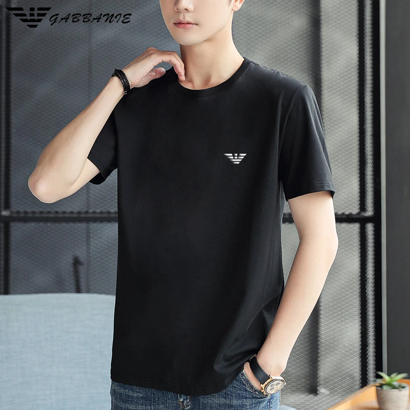 GABBANIE意大利轻奢国际大牌2025夏季新款男士短袖T恤纯棉时尚潮