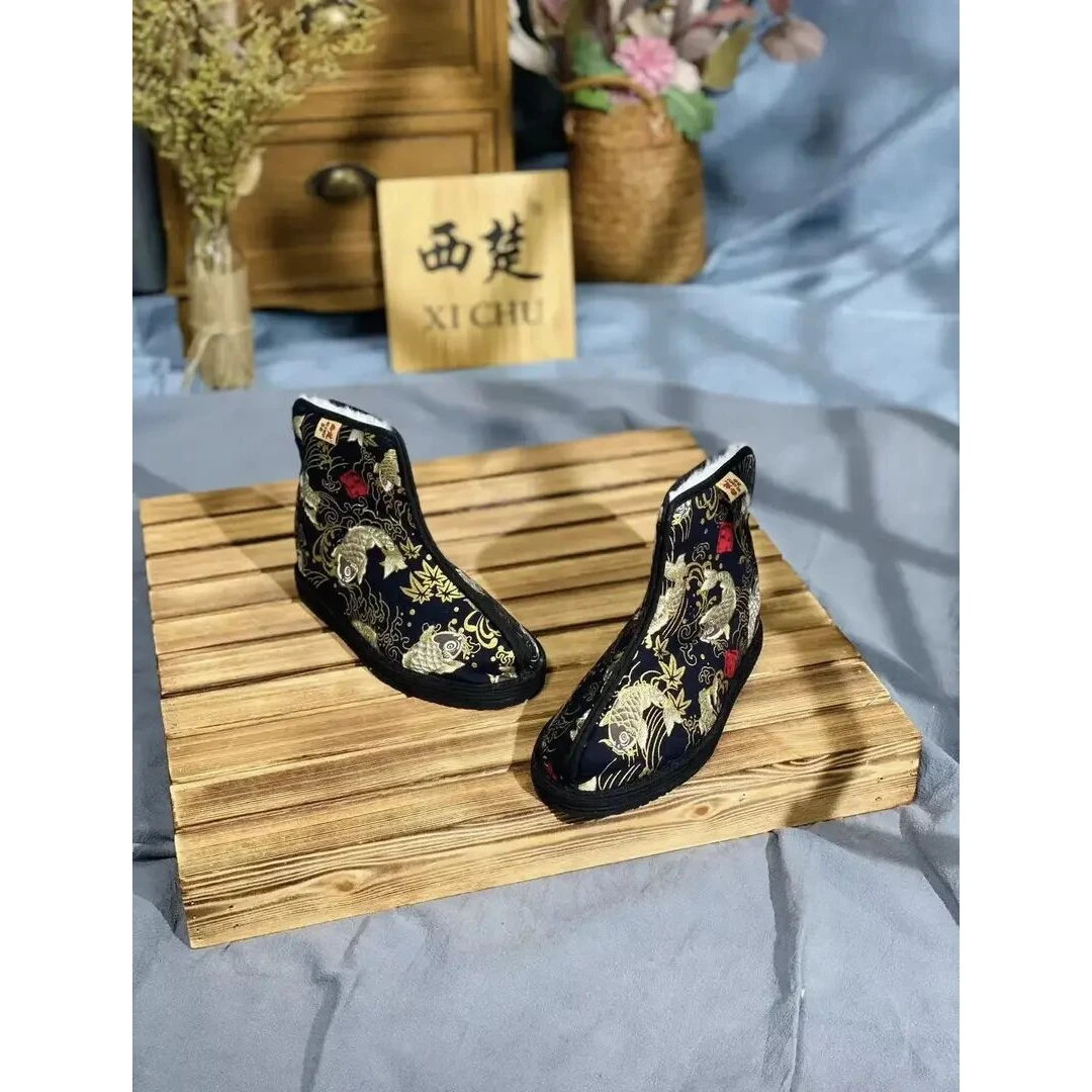 【冬款】年年有余——西楚XICHU国潮千层底布鞋