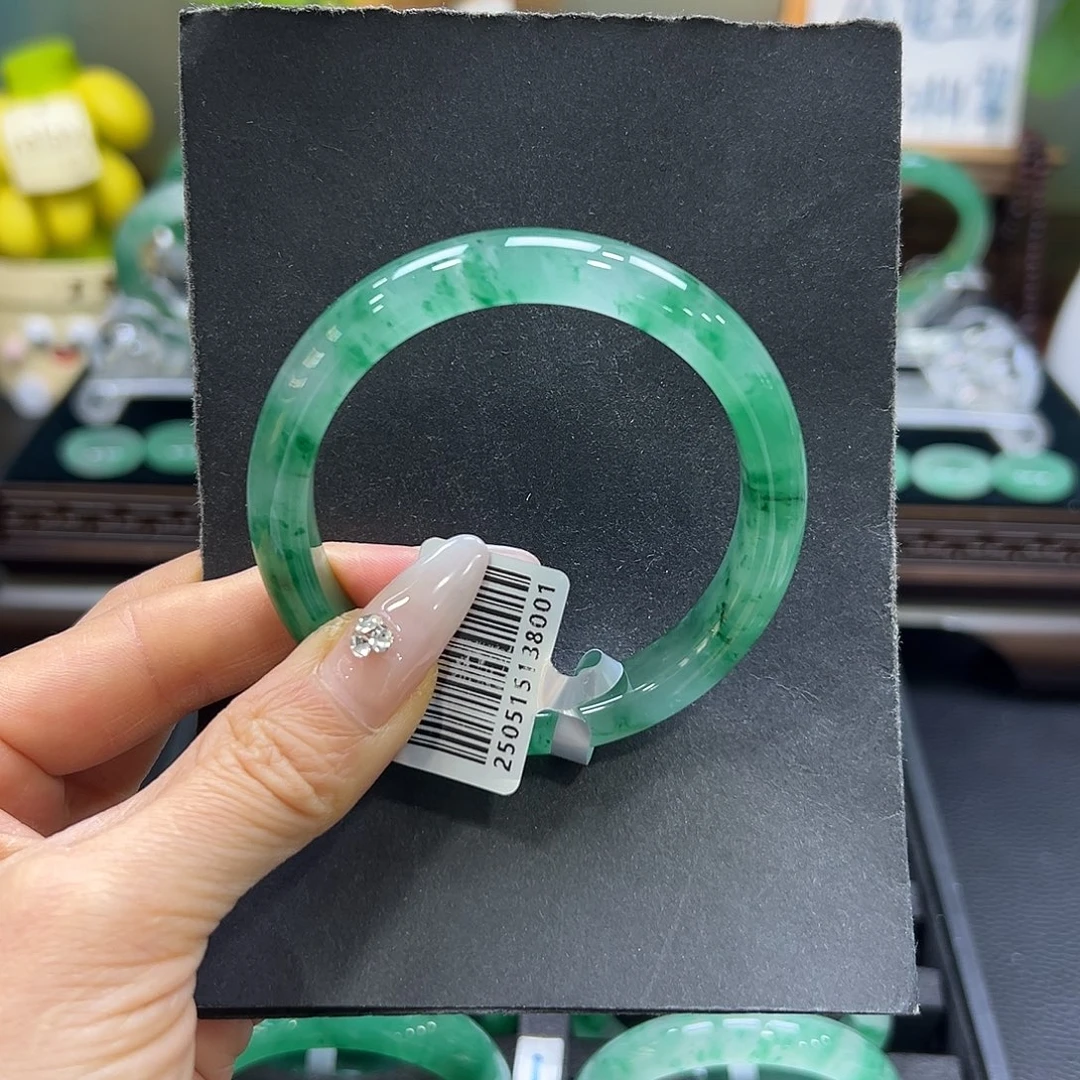 石英质玉（非洲翠）未镶嵌手镯55-56