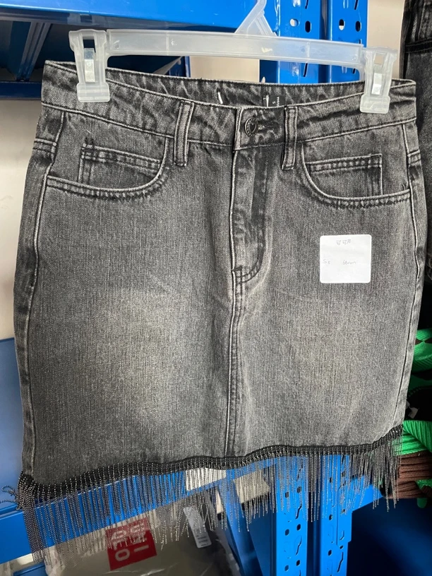 可～春夏设计感牛仔半身裙