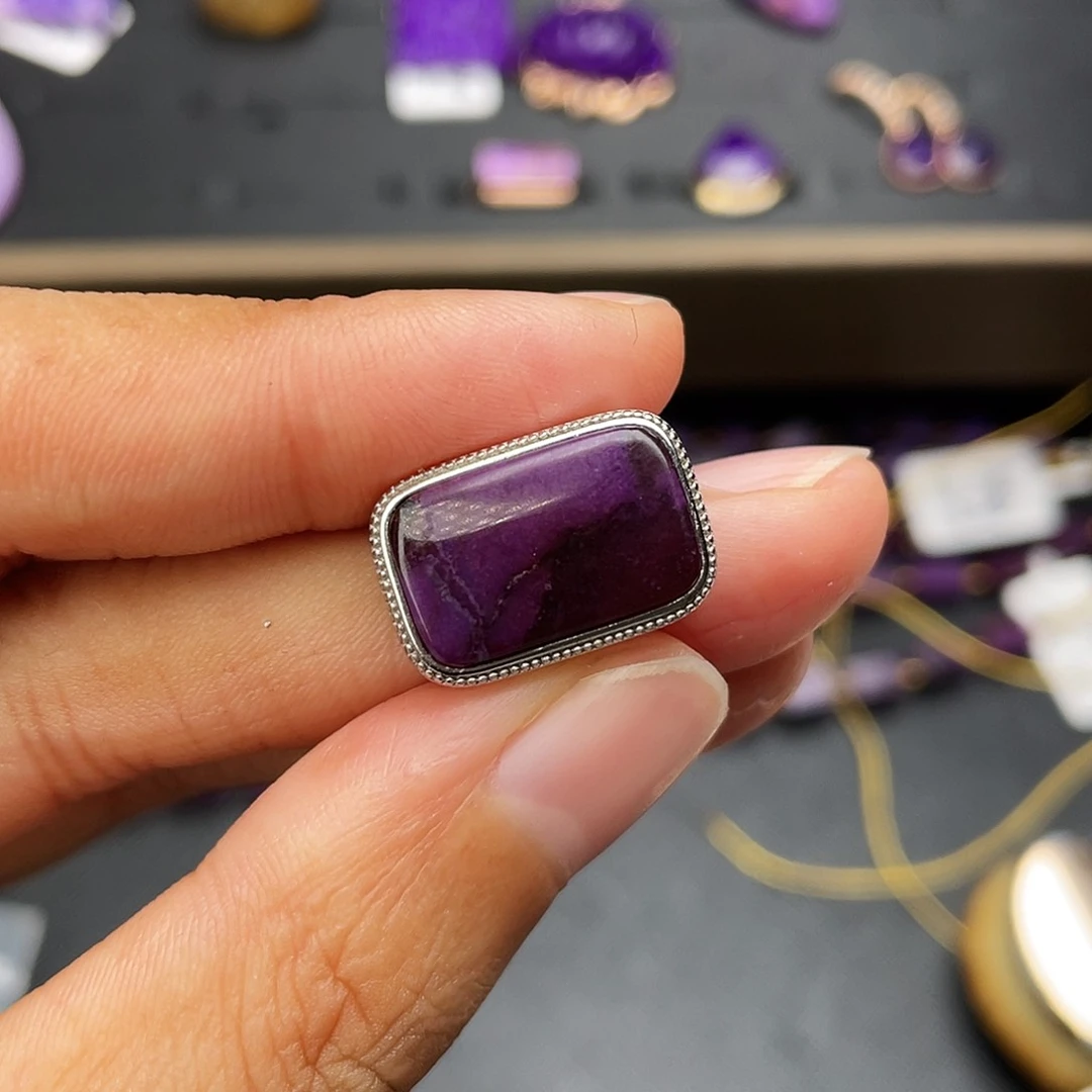 苏纪石（舒俱来）盒子银S925镶嵌程*囍